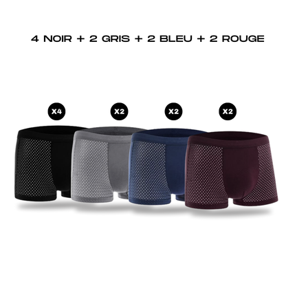 10 BOXERS EN FIBRE DE BAMBOU POUR LE PRIX DE 5