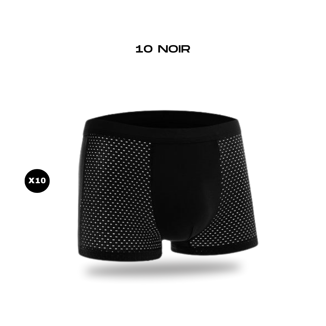 10 BOXERS EN FIBRE DE BAMBOU POUR LE PRIX DE 5