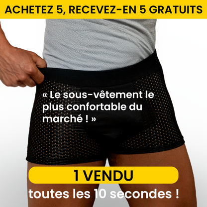 10 BOXERS EN FIBRE DE BAMBOU POUR LE PRIX DE 5