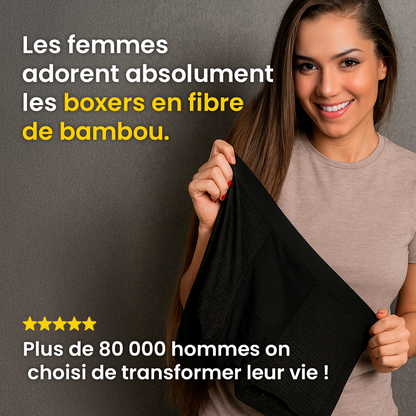 10 BOXERS EN FIBRE DE BAMBOU POUR LE PRIX DE 5